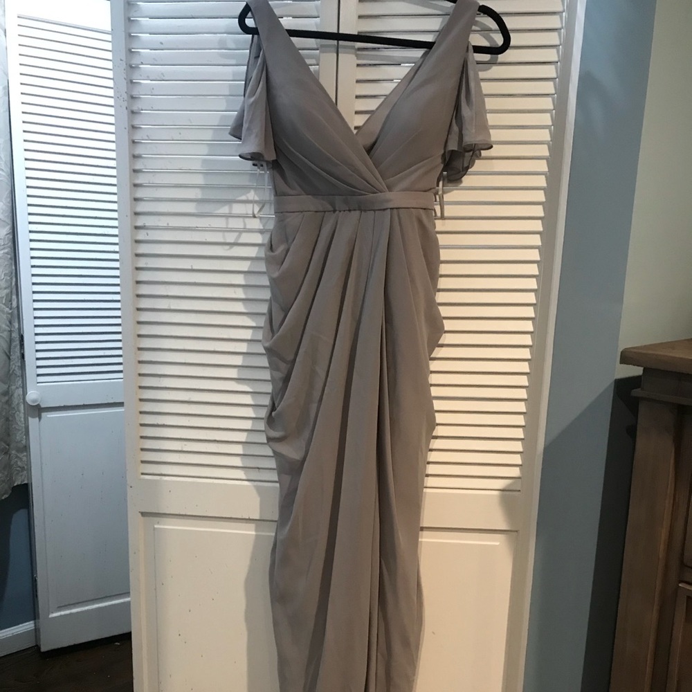 Grey Lulus Evening Gown